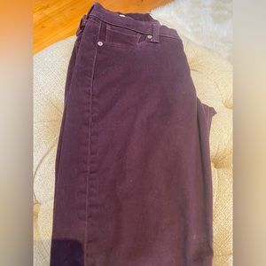 Lucky brand Brooke legging jean, size 6, 28”. Purple